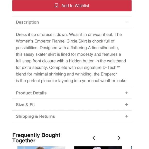 DIXXON flannel skirt - Picture 6 of 7